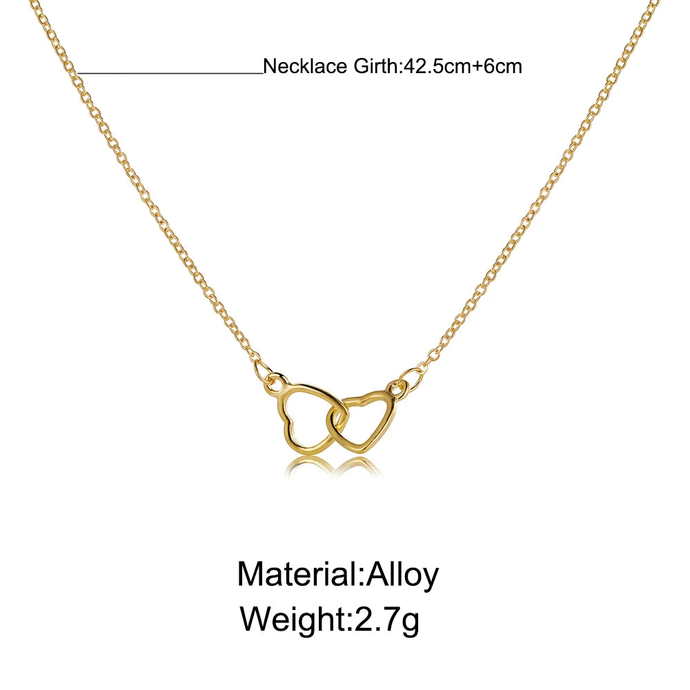 Eternal Hearts Linked Necklace