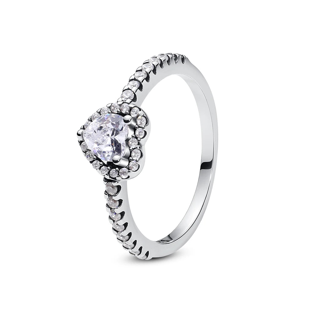 Radiant Heart Halo Ring – Single Stone Edition