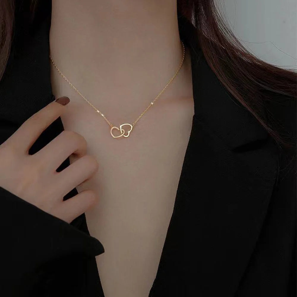Eternal Hearts Linked Necklace