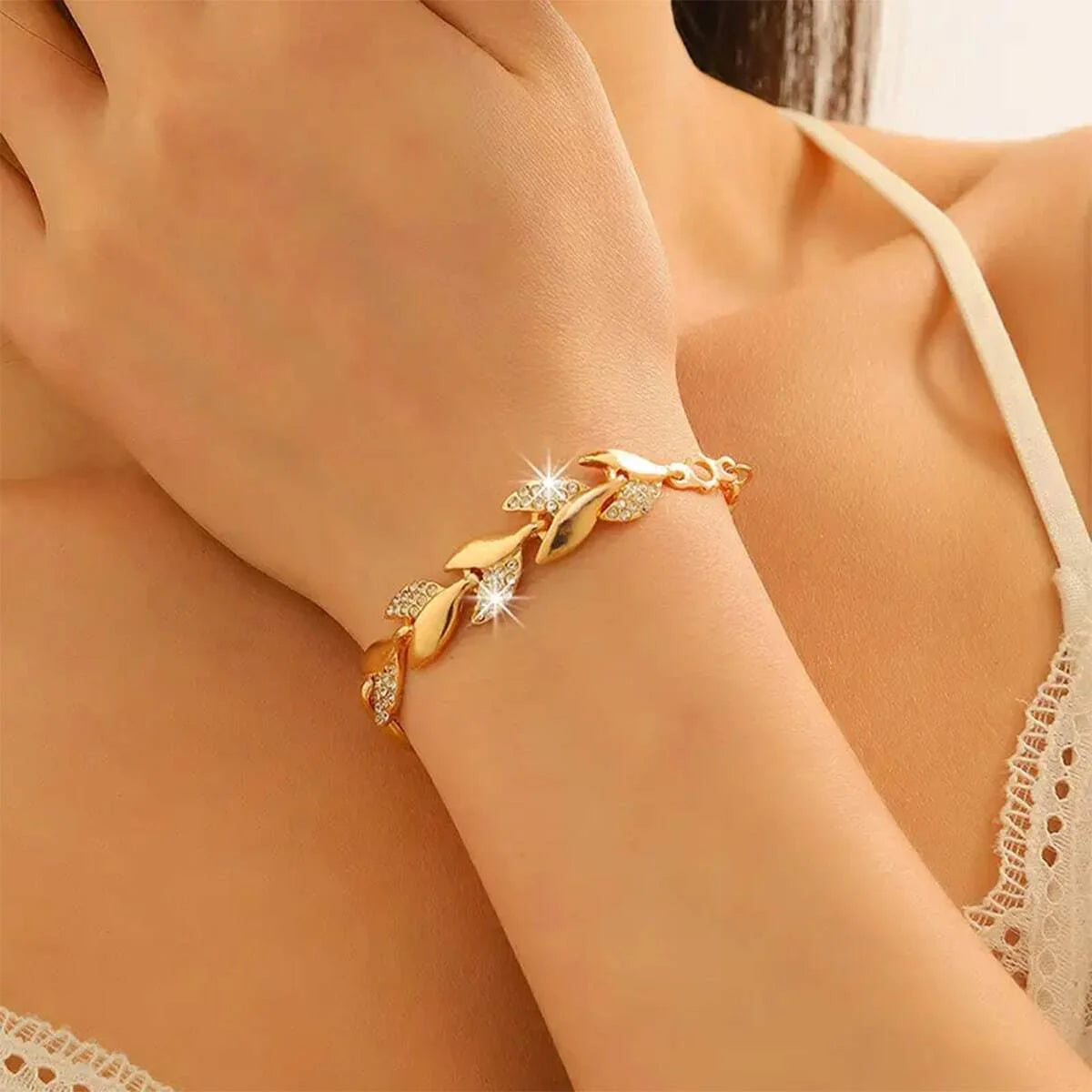 Lumiére Crystal Cuff Bracelet
