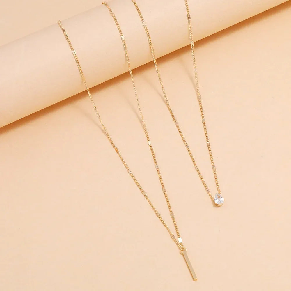 Celestial Trio Layered Necklace