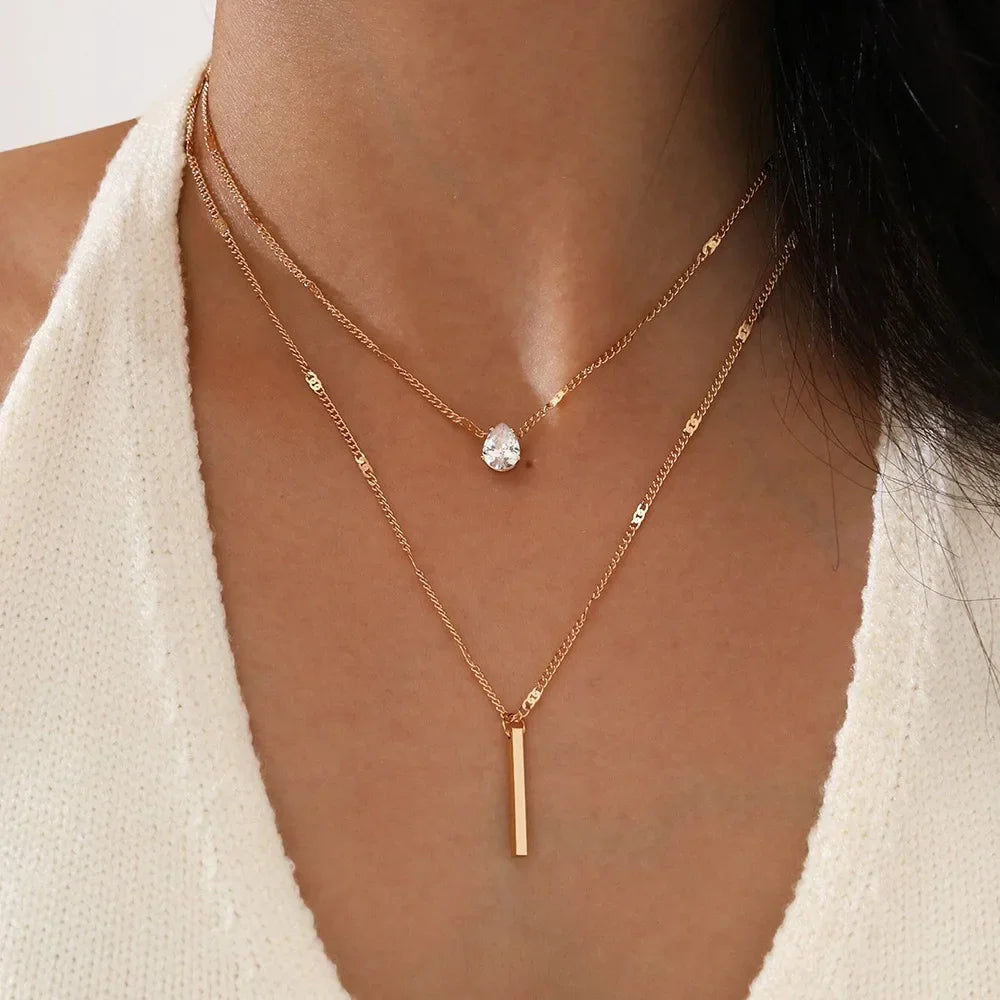 Celestial Trio Layered Necklace