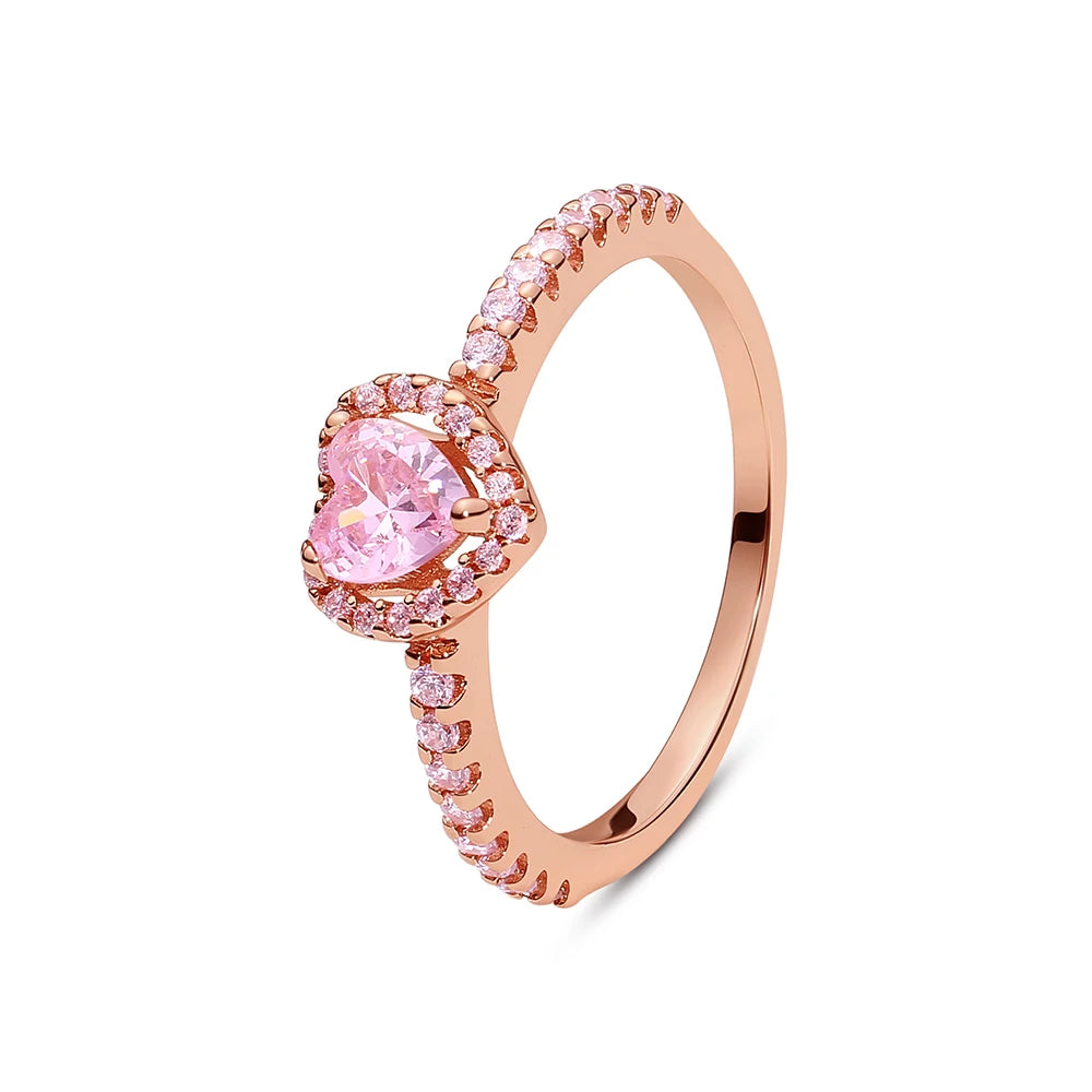 Radiant Heart Halo Ring – Single Stone Edition